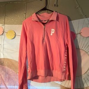 5 for $25📦 Victoria Secret Pink half zip sweater
